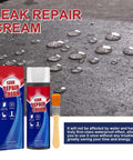 Quick Dry Liquid Waterproof Roof Leak Repair Sealant Featuring Built In Precision Brush For Zero Fuss Single Hand Application With Rapid Cure Formula That Stops Active Leaks Cold on a textured surface with droplets.