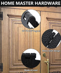 Tough As Nails H Type Cabinet Hinges Black Flush Mount Kit For Kitchen And Bathroom Doors Rustproof Steel smooth hinge detail.