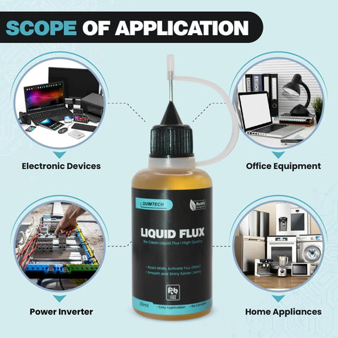 Liquid Solder Flux Dropper 30 Ml 1 Oz No Clean Rosin Mildly Activated Flux For Electronics Soldering RoHS Compliant Lead Free