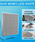 Reusable Electrostatic Air Filter 19.75x19.75 Inch For Home And Office HVAC Washable MERV 8, aluminum frame, universal compatibility