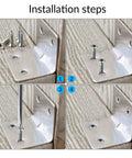 Installation steps for 24 Pack Wood Corner Brackets 90 Degree L Shaped Stainless Steel With Screws For Furniture Shelves Cabinets