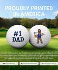Personalized Golf Balls With Faces For Men Dad Husband Grandfather And Father In Laws Upload Your Photo Or Logo On Both Sides
