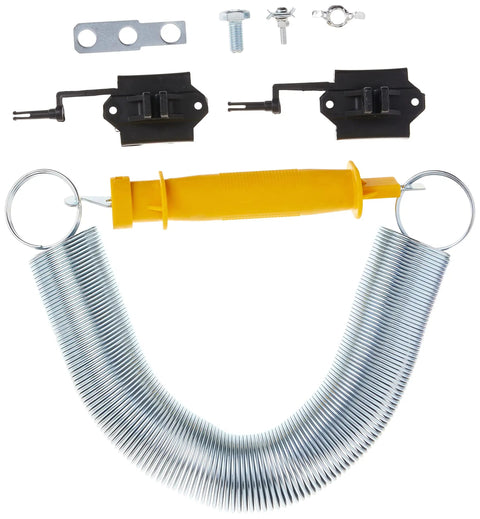High Visibility Electric Fence Gate Kit With Spring Handle And Insulators for Easy Access, includes 16 Foot Spring.