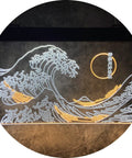 Great Wave Off Kanagawa LED Neon Sign Dope Wall Art In White And Yellow 12x16 Inch Neon Light For Modern Room Decor