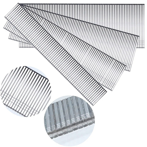 18 Gauge Brad Nails Set With Galvanized Finish Pro Grade 2000 Pieces In Four Size Assortment close-up view inside storage box.