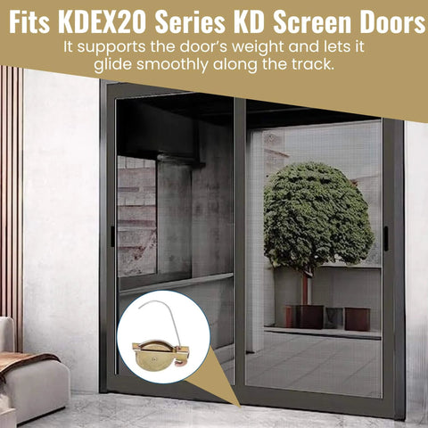 Four Pack Sliding Screen Door Rollers For KDEX20 Series KD Screen Doors Durable 1 1/4 Inch Steel Ball Bearing Tension Wheels