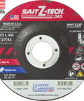 Z Tech High Performance Cut Off Wheels 4 1/2 Inch By.045 Inch By 7/8 Inch Type 27 Type 42 Depressed Center 50 Pack