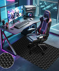48 By 36 Inch Office Chair Mat For Hardwood Floors With 3D Pattern PVC Heavy Duty Floor Protector For Rolling Chairs Easy Glide