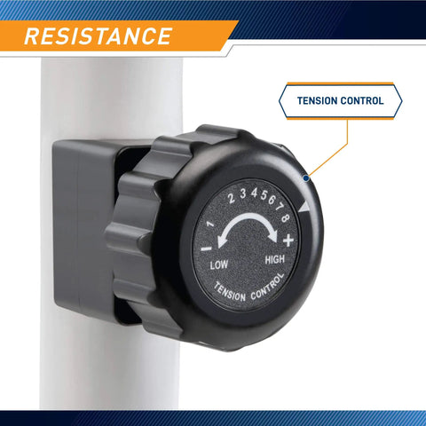 Close-up of tension control knob on Recumbent Exercise Bike With Magnetic Resistance And Pulse Sensor NS908R