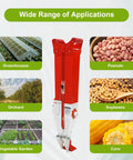 2 In 1 Manual Double Cylinder Fertilizer Seeder Handheld Seed Spreader For Corn Peanuts Soybeans Depth Adjustable Planter