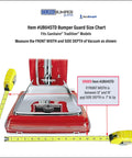 Beefed Up Heavy Duty Bumper Guard For Sanitaire Tradition Upright Vacuums Size Chart with Measurements