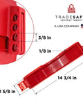 Gate Valve Lockout Kit For 10 To 13 Inch Valve Handles Red Lockout Tagout OSHA Compliant Gas And Propane Tank Lock