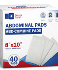 Sterile Abdominal Pads 8x10 Inches 40 Pack Thick And Extra Absorbent Nonstick Wound Dressing First Aid Pads For Heavy Leakage Post Op Care Individually Wrapped Surgical Grade Ready For Use box