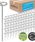 Heavy Duty 6 Inch Galvanized Landscape Stakes With Circle Top Pins 8 Gauge Zero Point Sixteen Inch Thick Ground Anchors