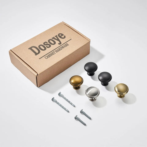 Antique Brass Cabinet Knobs 5 Pack For Kitchen Cabinets And Furniture Vintage Retro Drawer Knobs With Single Hole Mount Solid Zinc Alloy