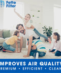 Family playing in living room; True HEPA Filter M Replacement For GermGuardian Air Purifiers AC4700 AC4700BDLX AC4700DLX AC4711W AC4625 AC4625BDLX