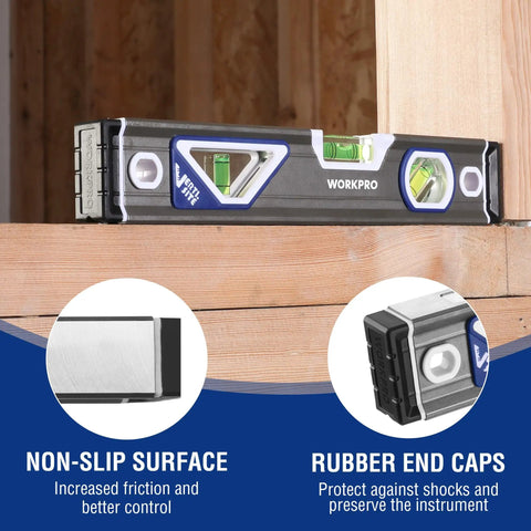 Straight Shooter 10 Inch Torpedo Level With Robust Aluminum Frame And V Groove Cut For Dead Accurate Horizontal Vertical And 45 Degree Layouts That Get The Job Done Clean Every Time