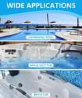 Freaking Easy 125 Pack Salt Water Pool Test Strips Kit For Hot Tub Spa Testing With Eight In One Quick Dip Strip for spa and pool applications.