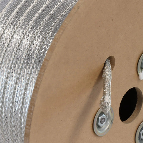 Close-up of Self Regulating Heating Cable For Pipe Freeze Protection, Dry Location, Industrial Grade, 100 Ft, 120V on reel.