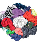 25 Pound Box Of Recycled Cut Rags, Assorted Colors, For Polishing, Finishing, Dusting And Cleaning Jobs, Made From Mixed Knits