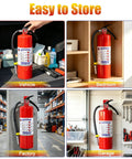 Heavy Duty 5 Lb Abc Dry Chemical Fire Extinguisher With Wall Mount 2A 10B C Rated in vehicle and storage locations.