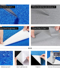 Comparison of Royal Blue Glitter Peel and Stick Wallpaper Self Adhesive Sparkle Bling Wallpaper for durability and features