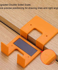 Door Jamb Hinge Jig Kit With Thickened Mounting Plates, Magnetic Limit Plate, Drill Locator Pencil for precise 2mm positioning.