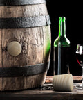 Two Inch Oak Wood Barrel Bung Stopper Set For Wine Whiskey And Beer Bottles Durable Cork Plug Stopper 2 Pack For Tight Seals