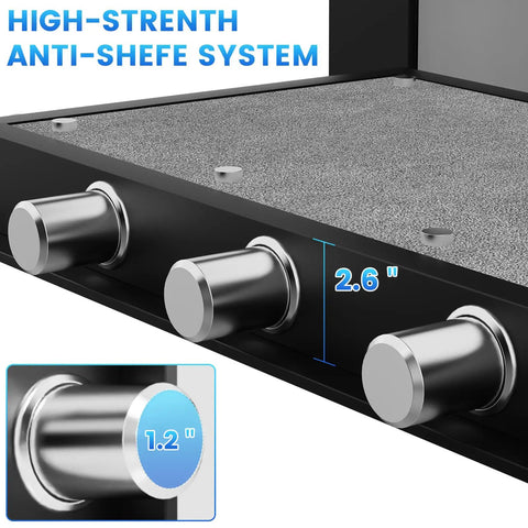 Close-up of Biometric Safe Box 23.6 Inch Tall Home Safe locking bolts with high-strength anti-theft system details.