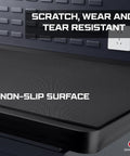 Heavy Duty Workbench Mat 60 By 24 Inches 5mm Thick EVA Rubber Surface Protector for garage and workshop tables.