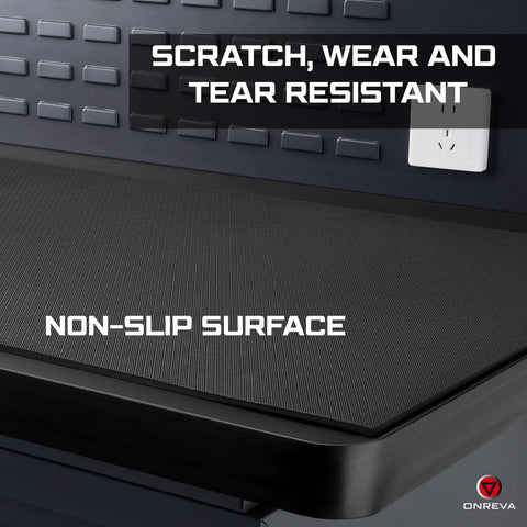 Heavy Duty Workbench Mat 60 By 24 Inches 5mm Thick EVA Rubber Surface Protector for garage and workshop tables.