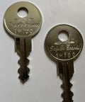 Replacement Keys For Tool Boxes TM700 To TM729 SafeCo Brands 2 Keys Included TM703 Silver Finish close-up