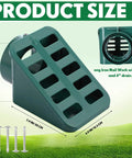 Angled Lawn Drain Grate 2 Pack, 4 Inch Green Yard Drainage Grate For Sump Pump Discharge And Downspout Extensions, product size image