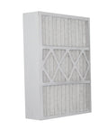 Side view of 2 Pack 16x25x5 MERV 13 Pleated HVAC Filter for Furnace and Air Conditioner, trapping dust and allergens.