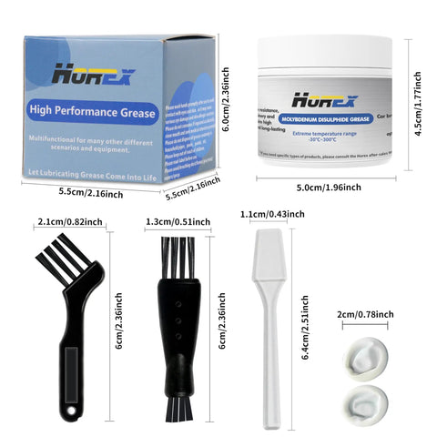 Heavy Duty Moly Grease With Five Percent Molybdenum Disulfide Lubricant For High Temperature Use NLGI Two 50 Grams packaging