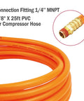 17 Piece Air Compressor Hose Kit 3/8 Inch x 25ft PVC Air Tool Accessories Set with Fittings for Pneumatic Tools