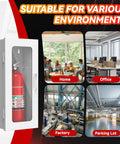 Sturdy Fire Extinguisher Cabinet For 10 Lb Extinguisher, Wall Mount Steel Enclosure For Indoor And Outdoor Use in home, office, factory, parking lot.