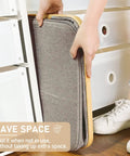 105 Liter Large Laundry Hamper With Handles, Collapsible Gray Laundry Baskets for Bedroom, space-saving storage view