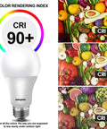 Dimmable A19 LED Bulbs 9.8W Daylight 5000K No Fuss 800 Lumens Energy Star UL Listed CRI90 Plus with color rendering index