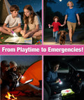 Pink Mini LED Flashlight With 3 Modes High Low Strobe Includes 3 AAA Batteries Water Resistant Pocket Size Flashlight in use for camping and emergencies