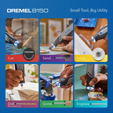 Cordless Rotary Tool Kit With Brushless Motor And LED Nose Cap For Precision Work, cutting, sanding, polishing, engraving