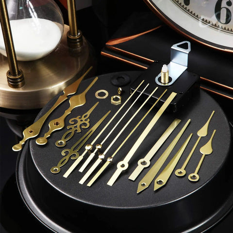 2 High Torque Quartz Clock Movements With Long Shafts And 5 Pairs Of Hands Battery Operated DIY Clock Repair Kit For Replacing Or Building Custom Clocks Durable Replacement Parts For Any Frame