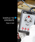 3 Phase Sequence Tester With Color Coded Insulators For Quick Accurate Phase Sequence And Continuity Checks in use, handheld view.