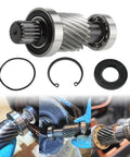 21 Teeth 19 Spline Input Shaft With Bearing Kit For Electric Golf Cart Rear Differential End Hub Rebuild Heavy Duty Fit 94 And Up TXT Medalist And 88 94 Marathon Models Dana Spicer Axle One Point Five Inch Helical Gear with bearings and seal