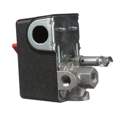 Side view of MDR11LC2E 120 To 150 PSI Pressure Switch With 25 To 65 PSI Differential, 1 Quarter Inch NPT Manifold, 26 Amp Max Switching