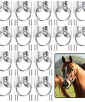 16 Pack Cross Tie Rings For Horses With Screws Wall Mount Stainless Steel Hitching Rings Ranch Ready Horse Stable Tie Down Hooks