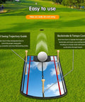 Golf putting mirror alignment training aid on green, with tees and ball for swing trajectory and tempo control indoors or outdoors.
