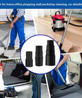 Universal Vacuum Hose Adapter Kit Three Pieces For Wet Dry Shop Vacuums No Fuss Converts Across Hose Sizes in various cleaning scenarios