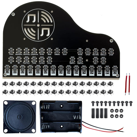 Hands On Soldering Practice Kit For Beginners And Hobbyists A DIY Electronics Project Learning Board, components laid out