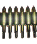 Screw In Field Points 9/32 Bullet Shape Steel 200 Grain 5/16 Inch Shaft With Standard Thread Pitch Made In USA